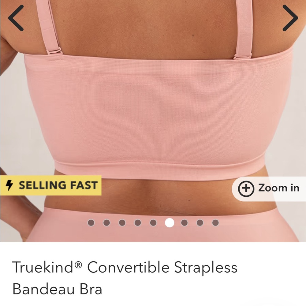 Shapermint Pink Convertible Bandeau Intimates - Picture 2 of 4